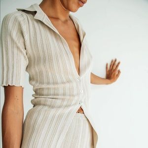 The Line by K Daisy Cardigan Greige XS